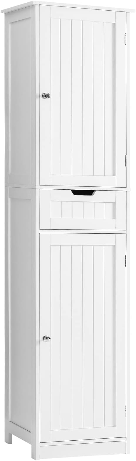 67" Tall Bathroom Cabinet, Storage Cabinet with 2 Doors & 1 Drawer