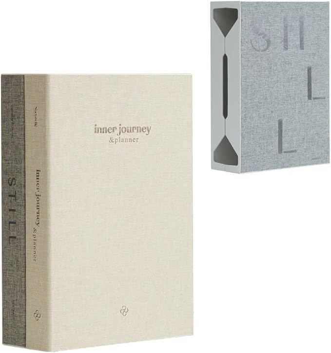 Book Shape Decorative Cable Management Box - Expandable Cable Organizer Box with Magnetic Closure for Home & Office (Inner Still, Large)