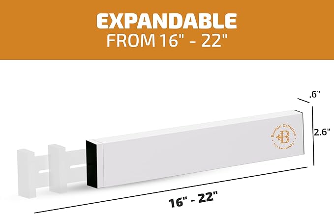 4-Pack Drawer Dividers, 2.6 Inches High