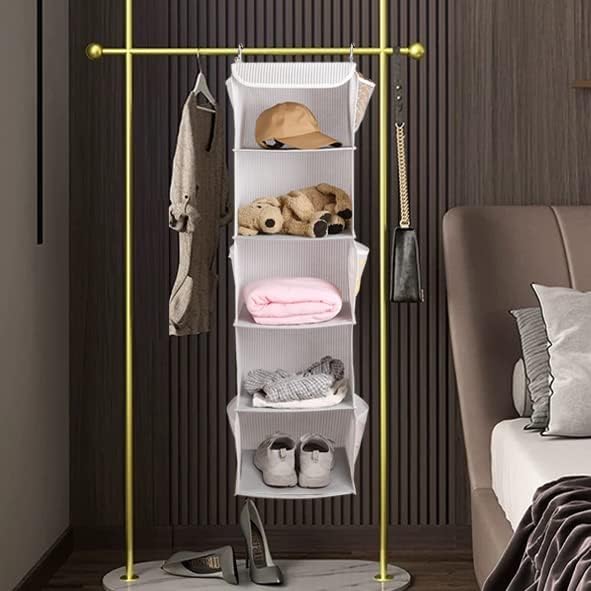5 Shelves Hanging Closet Organizer, Strip
