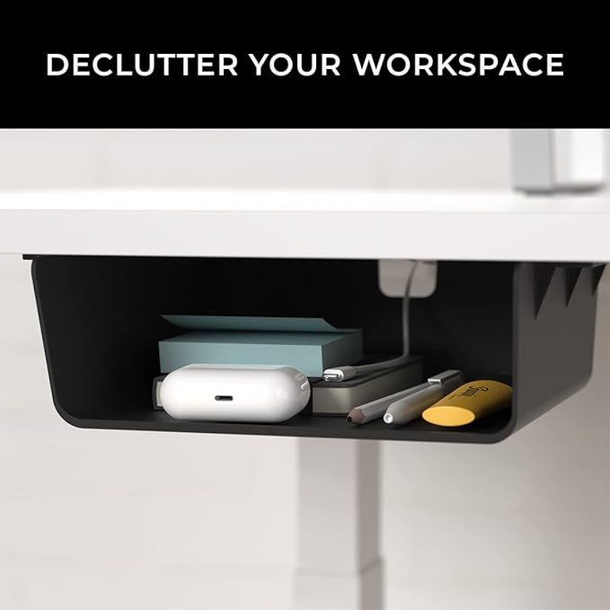 Under Desk Storage Shelf, Drawer Organizer for Office, Workstations, Tables