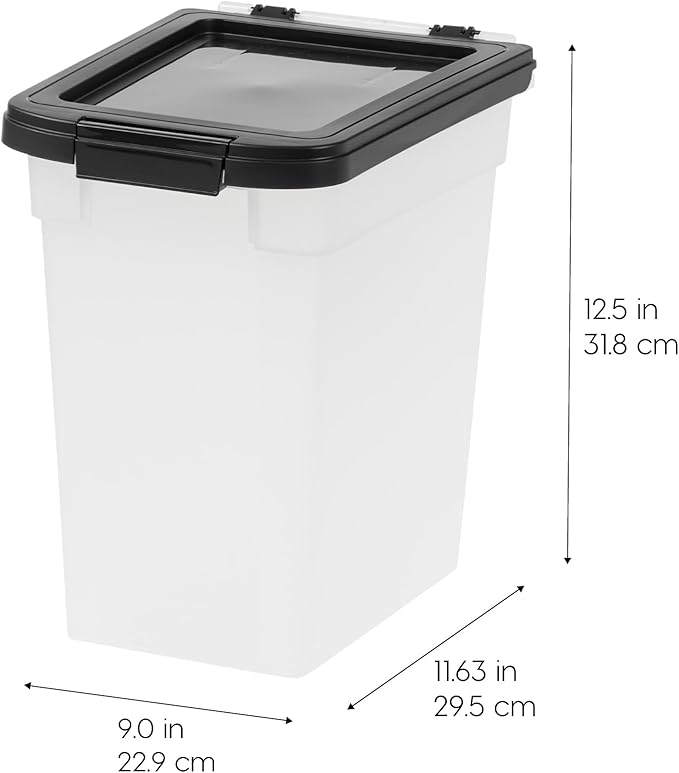 USA Airtight Dog Food Storage Container, Up to 10 lbs Each, 2 Pack