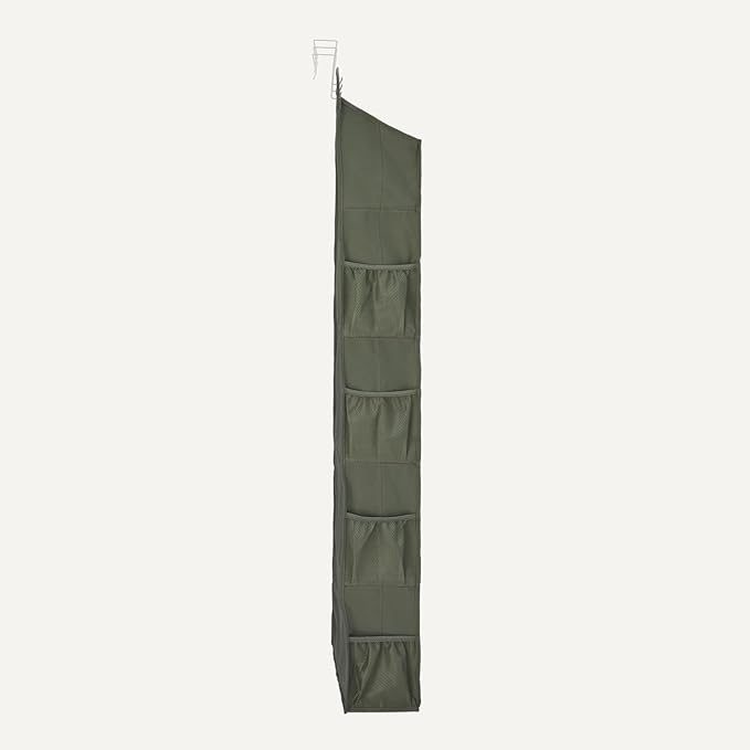 Amazon Basics 5 Tier Over the Door Hanging Shoe Organizer, Large Capacity