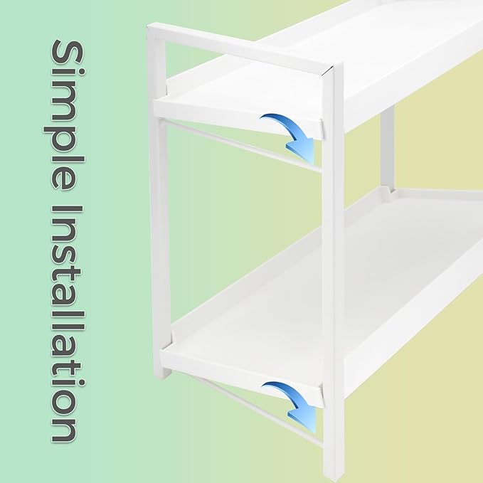 2-Tier Countertop Organizer for Bathroom, White