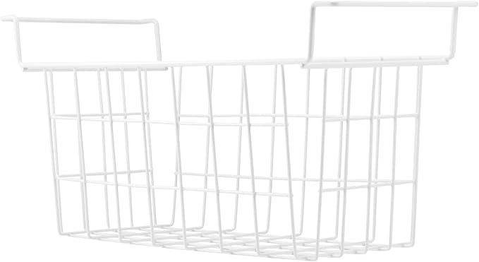 Orgneas 15.5 Inch Freezer Organizer Bins for Chest Freezer Refrigerator Basket Storage Rack Bins Deep Freezer Metal Wire Baskets 2pcs
