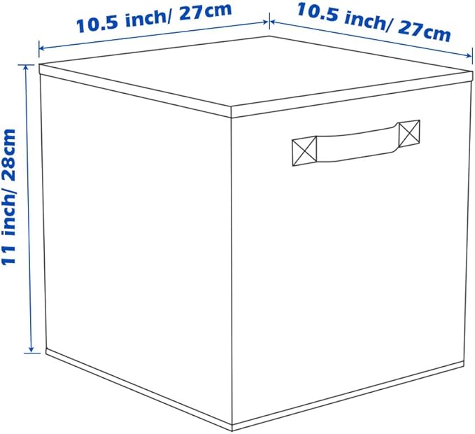 ShellKingdom Storage Bins, Foldable Fabric Storage Cubes and Cloth Storage Organizer Drawer for Closet and Toys Storage, 6 Pack (Red)