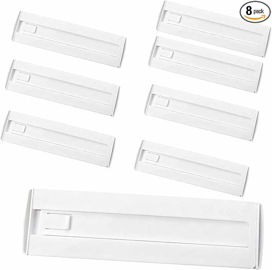 8 Pcs Drawer Dividers for Clothes, 8, white‌
