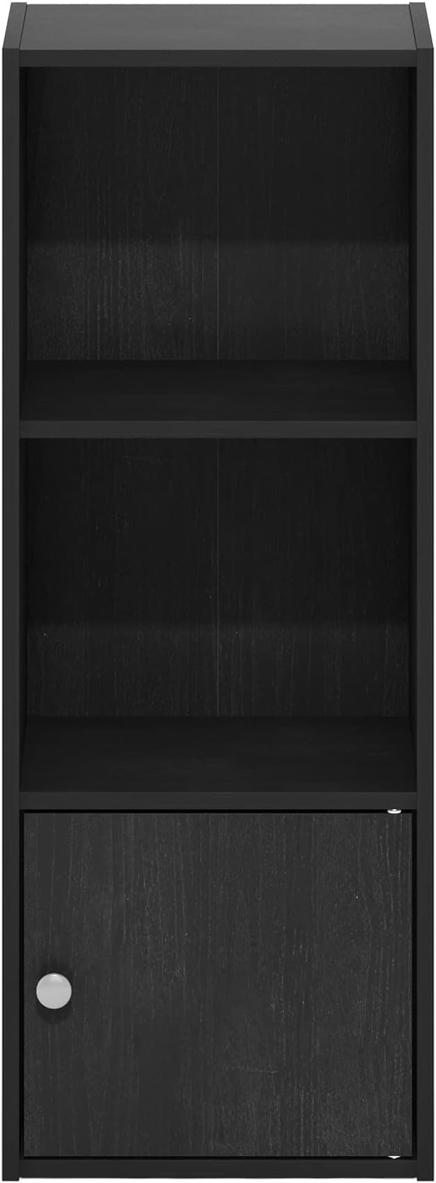 Furinno LUDER Book Shelf, 3-Tier Modern Bookshelf, Blackwood
