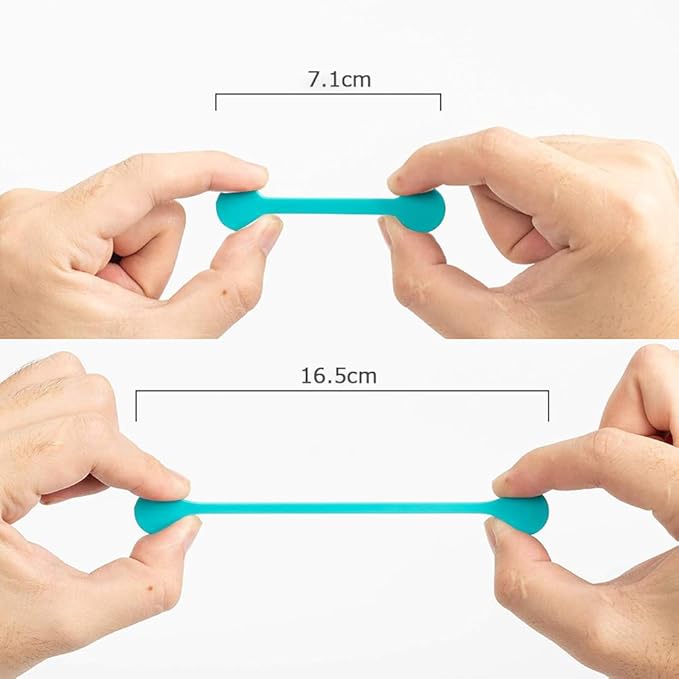 Magnetic Cable Ties 10-Pack 5 Colors
