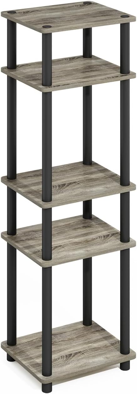 Furinno Turn-N-Tube Storage Shelves, Stackable Standing Shelf, Open Corner Shelf