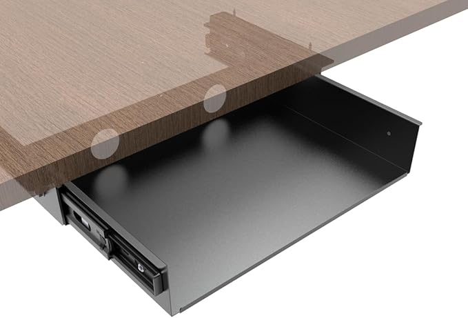 13 inch Under Desk Slide Out Storage Shelf