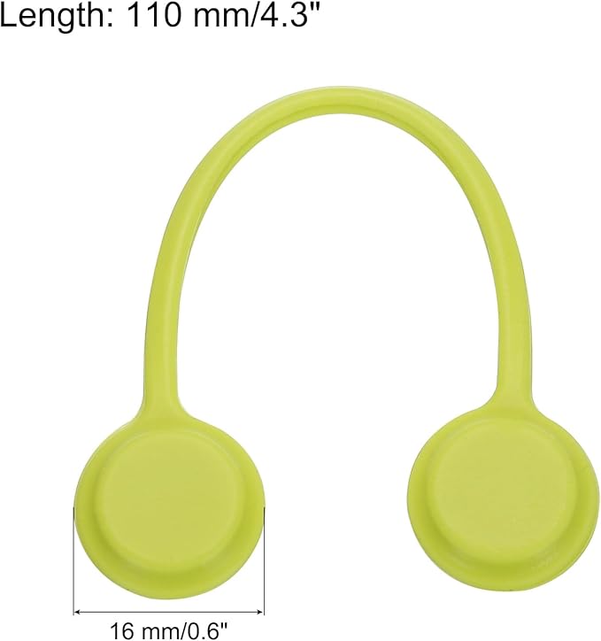 Magnetic Cable Clips 4.3 Inch x 0.6 Inch Green Magnetic Cord Organizer Cable