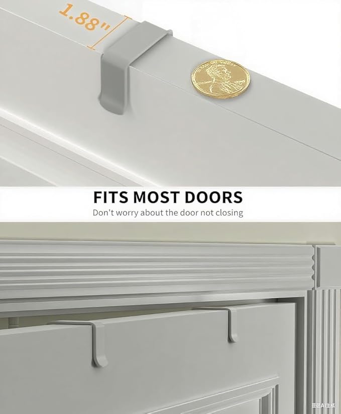 Grey 9-Tier Over The Door Pantry Organizer, Pantry Organization and Storage