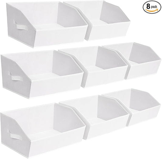 Closet Baskets for Shelves, Decorative Storage Baskets with Handle