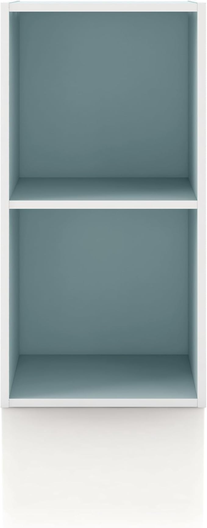 Homes, Inside + Out Apexa 2-Cube Storage Organizer Shelves, Light Blue