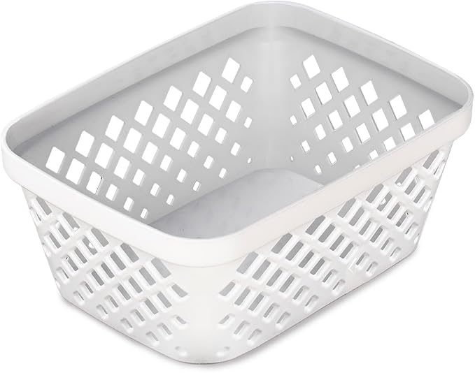 Glad Plastic Storage Basket Set, 6.25" L x 4.6" W x 2.7" H