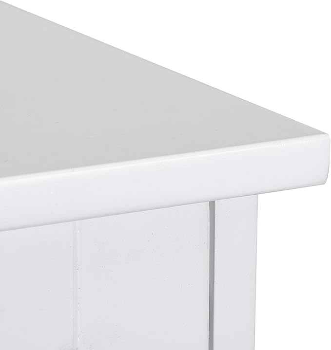 Bathroom Floor Storage Cabinet, Freestanding Wooden Side Organizer w/4 Drawers & Anti-Tip Kit for Bathroom Living Room Hallway Office Study, White | Freestanding