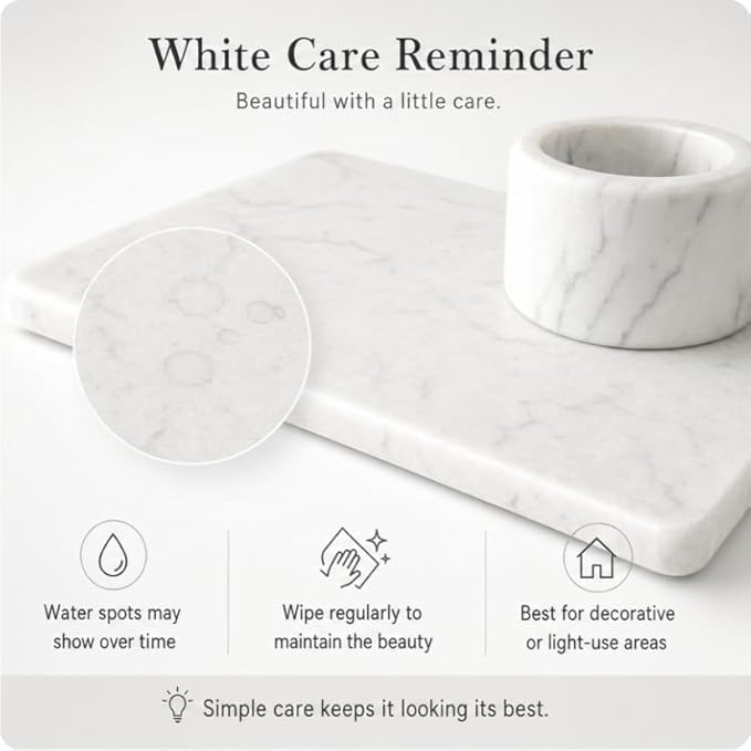 2PCS Water Absorbing Stone Drying Tray for Kitchen Counter & Bathroom Sink