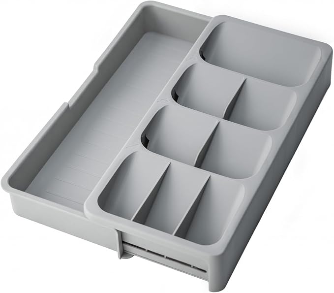 Expandable Silverware Drawer Organizer Tray