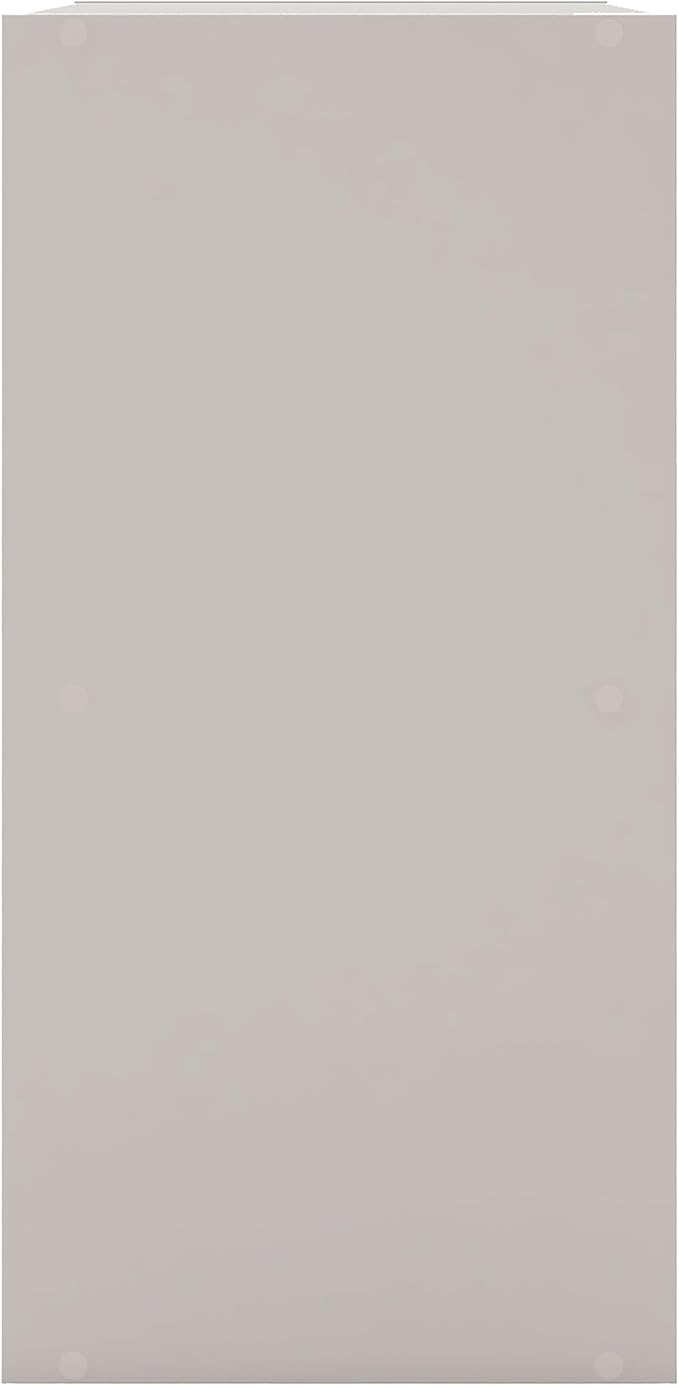 Homes, Inside + Out Apexa 2-Tier Cube Storage Organizer Shelves, Taupe Grey