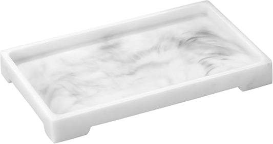 Resin Vanity Tray, Bathroom Toilet Tank Storage Tray