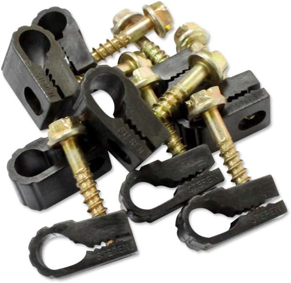 Coaxial Cable Clips, Cable Holder, Wire Clips, 100 Pack