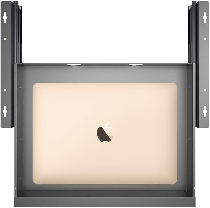 Under Desk Mounted Sliding Pull-Out Drawer for Office Desk W 19.2" x D 13.4"