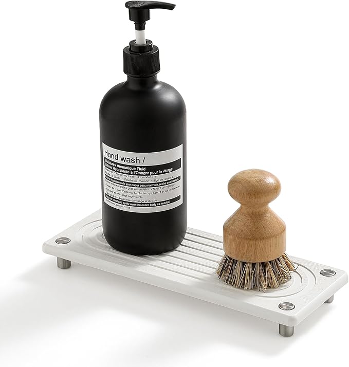 Water Absorbing Stone Sink Caddy, Diatomite Kitchen Sink Organizer