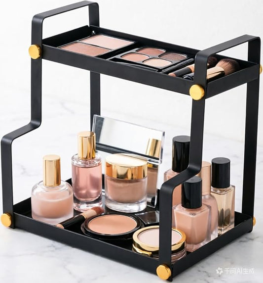 2 Tier Countertop Organizer, Cosmetic Organizer, Storage Shelf for Cabinet