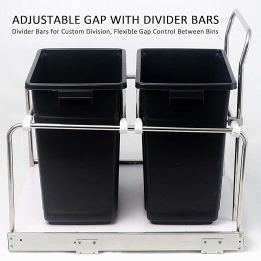 Slide Out Trash Can Holder Under Kitchen Cabinet