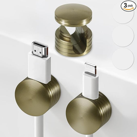 Strong Adhesive Cord Holder for Nightstand with Wider Base