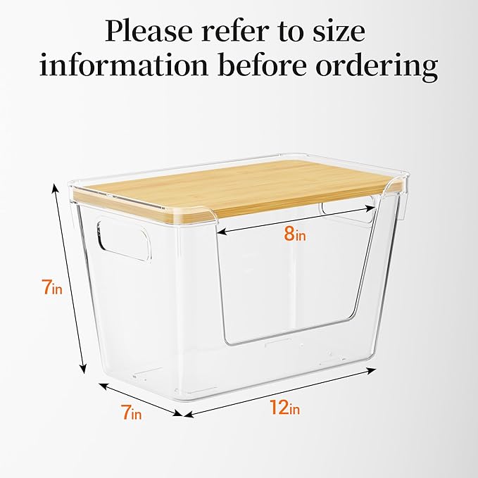 Acrylic Trash Bag Holder, 3 Pack Stackable Garbage Holder for 4-33 Gallon Bags
