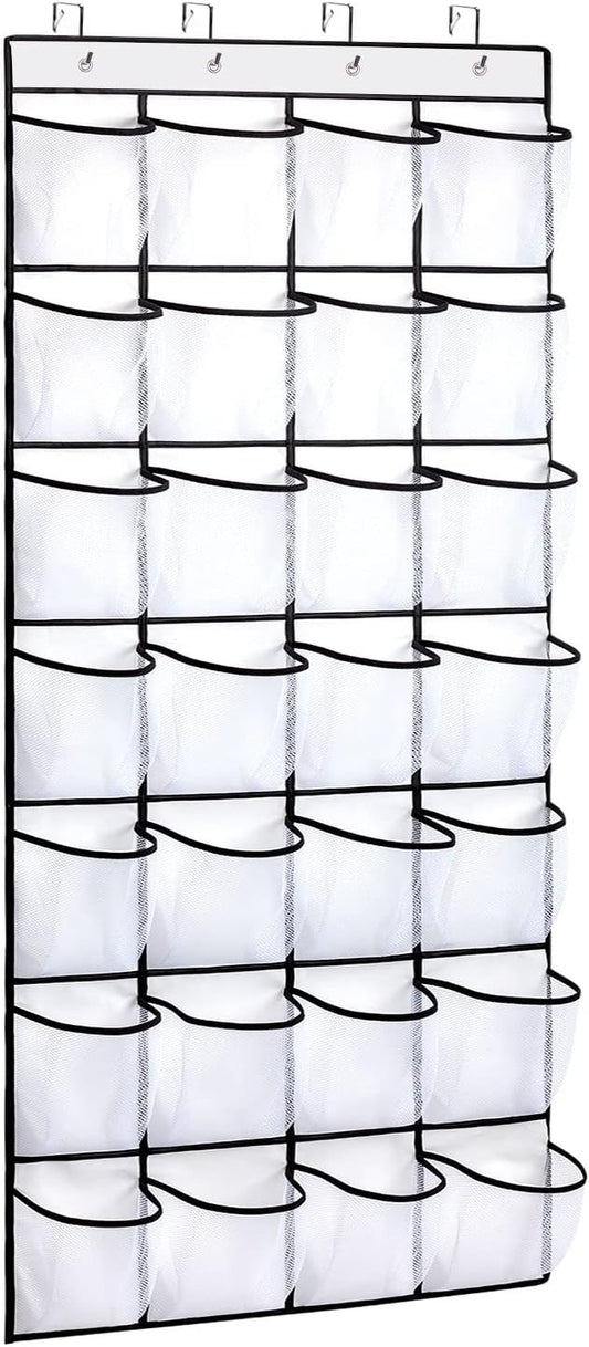 28 Large Pocket Over the Door Shoe Organzier