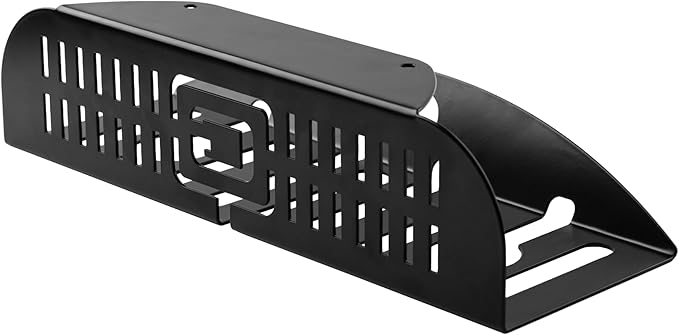 Gator Frameworks Metal Cable Management System - Mounts Under Desk for a Clutter Free Space with 1" Sapced Slots and (6) Cable Ties, (GFW-CBLMGM-MTL)