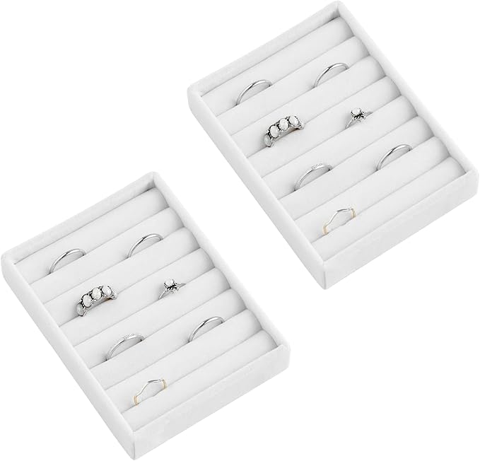 Stackable Jewelry Trays, Small Jewelry Organizer for Drawer