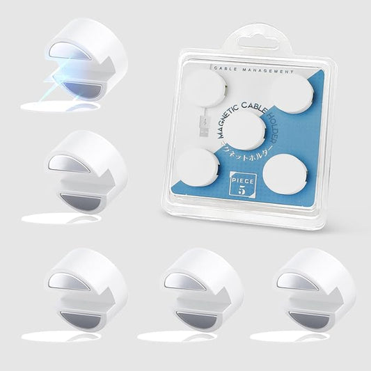 5 Sets Magnetic Cable Management Clips with Discs