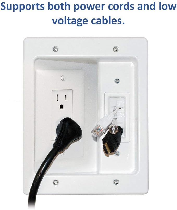 Legrand, OnQ in-Wall Cable Management Kit for Power & Low Voltage Cords
