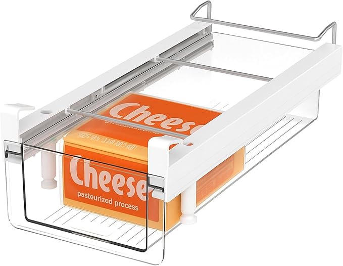 Fridge Organizer Drawer, Clear Plastic Fridge Organizer Bins
