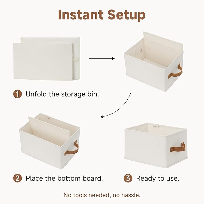 Closet Organizer Storage Baskets, Storage Bins for Shelves