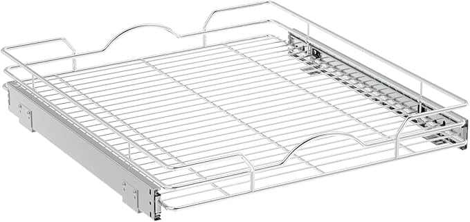 Pull Out Cabinet Organizer (21" W x 21" D), Pull out Shelves 1 Tier