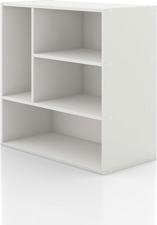Homes, Inside + Out Apexa 4-Vertical Storage Organizer Shelves, White