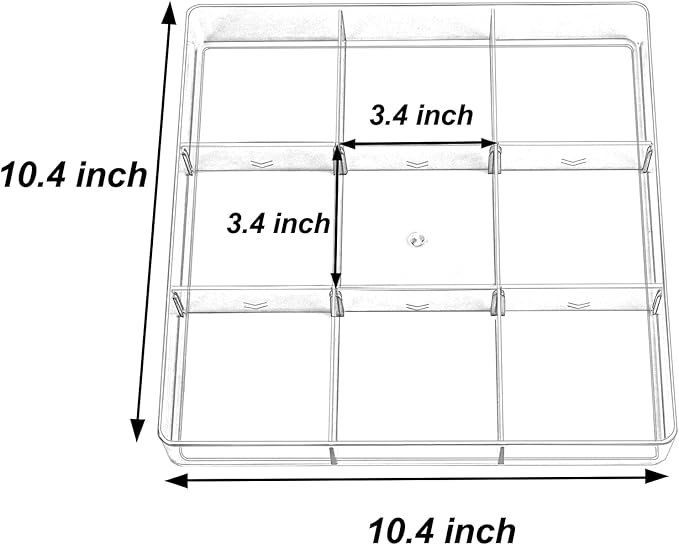 Adjustable Clear Drawer Organizer