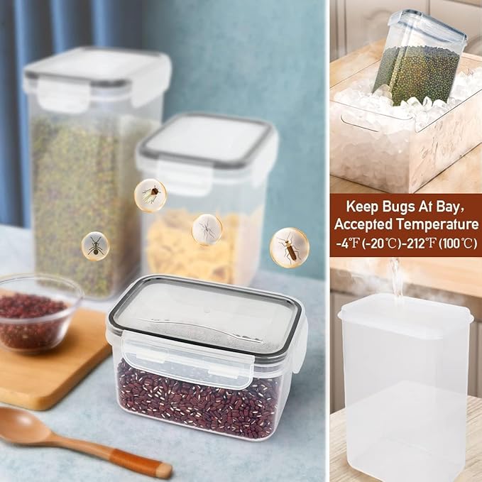 Airtight Food Storage Containers Set with Lids, 30 pack