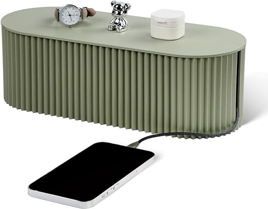 Cable Management Box Large Cable Organizer Box for Power Strips, Green