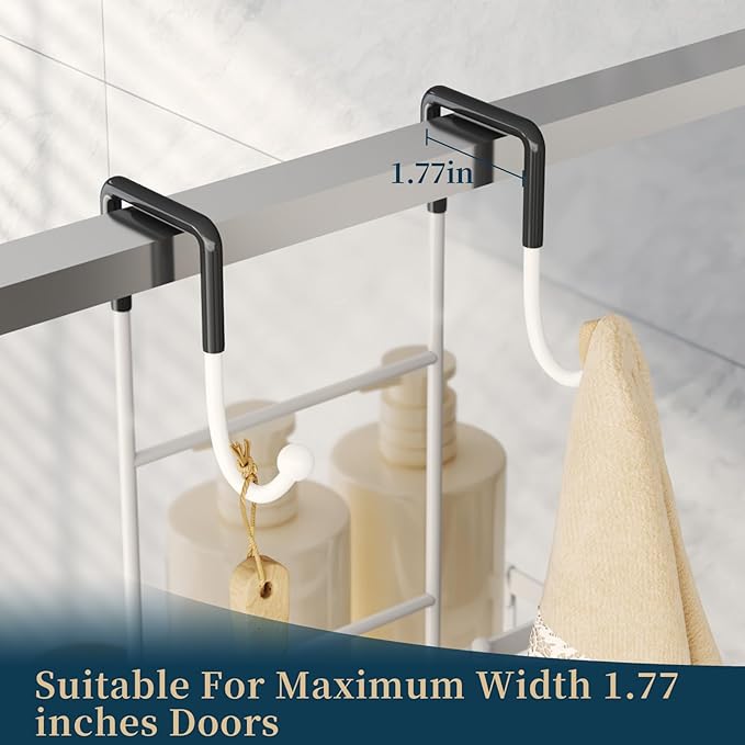 Over The Door Shower Caddy, White