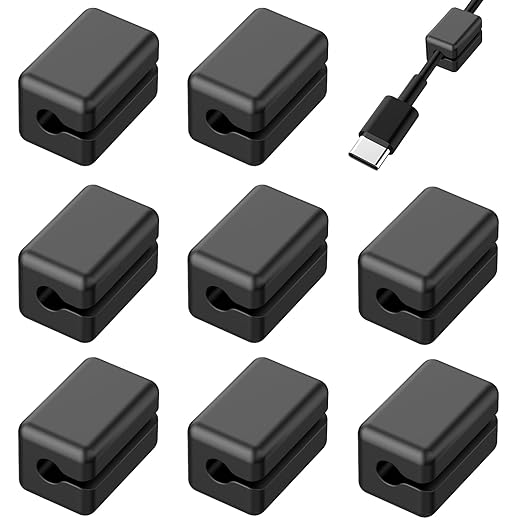 Wanheart Magnetic Cord Holders, Cable Organizer for Desk