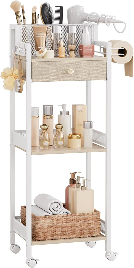 3 Tier Bathroom Shelf with Drawer
