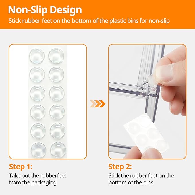 2 Pack Stackable Acrylic Storage Drawers – Clear Plastic Organizer Bins, Easy to Assemble, Suitable for Bathroom, Undersink, Kitchen, Pantry, Makeup, Medicine Organization