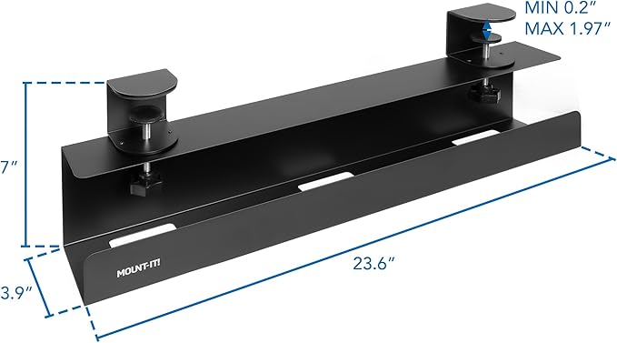 Mount-It! Under Desk Cable Management Tray