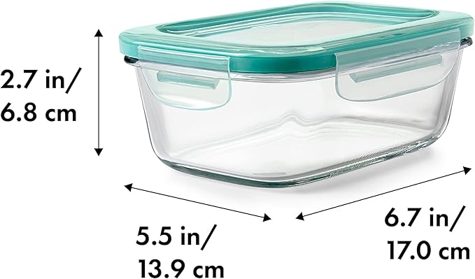 Good Grips 3.5 Cup Smart Seal Glass Rectangle Food Storage Container